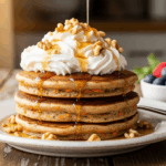 Carrot Cake Pancakes With Whipped Cream