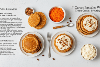 Carrot Cake Pancakes With Frosting