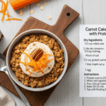 Carrot Cake Baked Oats Recipe With Protein Powder