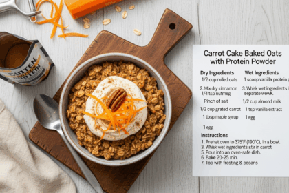 Carrot Cake Baked Oats Recipe With Protein Powder