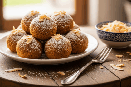 Carrot Cake Balls With Coconut