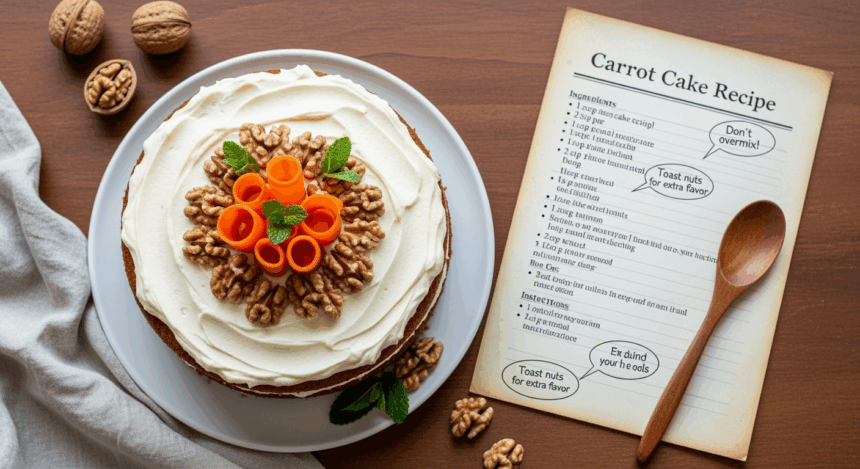 Carrot Cake Recipe With Notes
