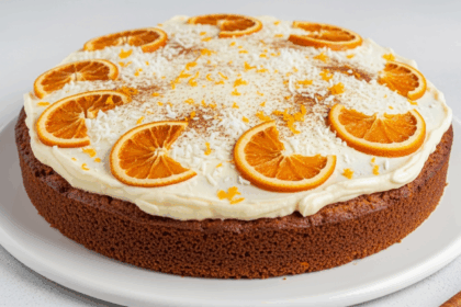 Carrot Cake With Orange Topping