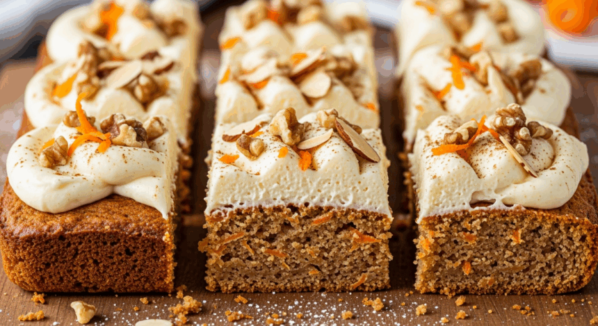 Carrot Cake Bars With Almond Flour
