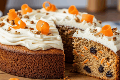 Vegan Carrot Cake With Oat Flour