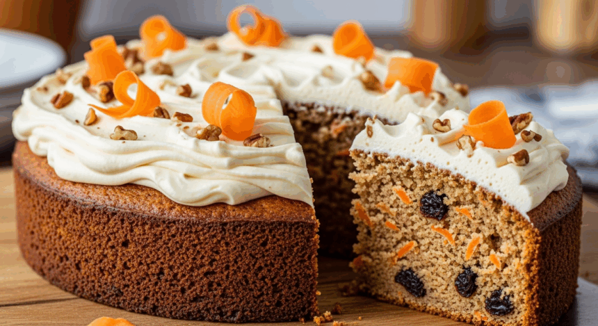 Vegan Carrot Cake With Oat Flour