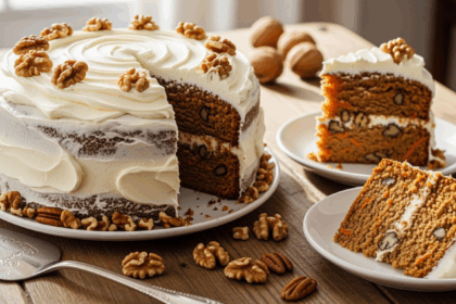 Homemade Carrot Cake With Nuts