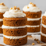 Carrot Cake Mini Stacks With Cream Cheese Frosting