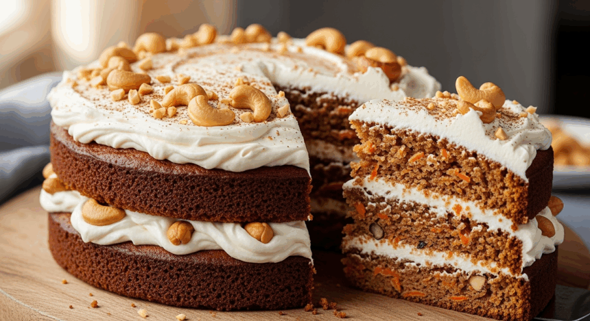 Vegan Carrot Cake With Cashews