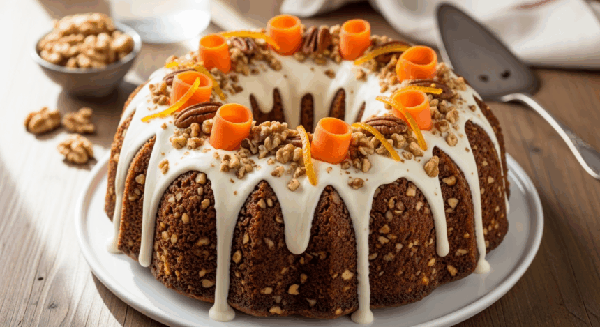 Carrot Bundt Cake With Nuts