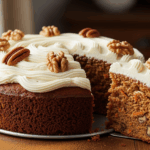 Carrot Cake With Nuts And Icing
