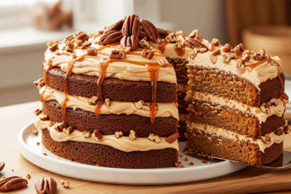 Carrot Cake With Praline Frosting