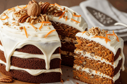 Moist Carrot Cake With Nuts