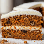 Carrot Cake With Powdered Sugar