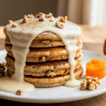 Carrot Cake Pancakes With Cream Cheese