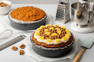 Carrot Cake With Pineapple And Nuts
