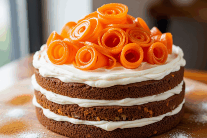 Carrot Cake With Candied Carrots