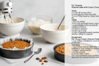 Carrot Cake With Maple Cream Cheese Frosting