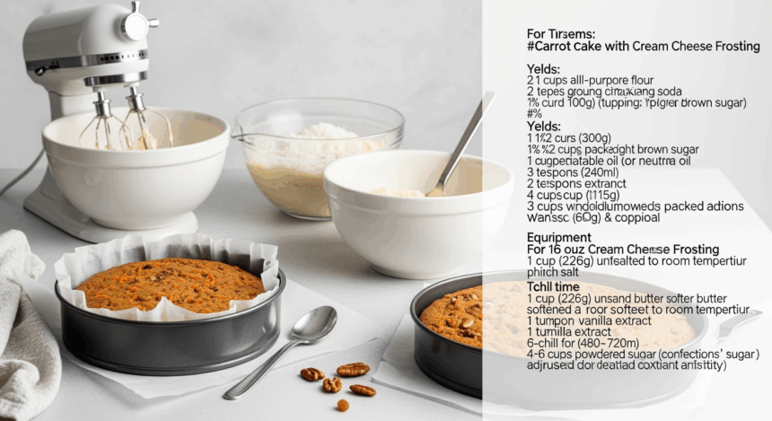 Carrot Cake With Maple Cream Cheese Frosting