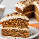 Homemade Carrot Cake With Cream Cheese Frosting