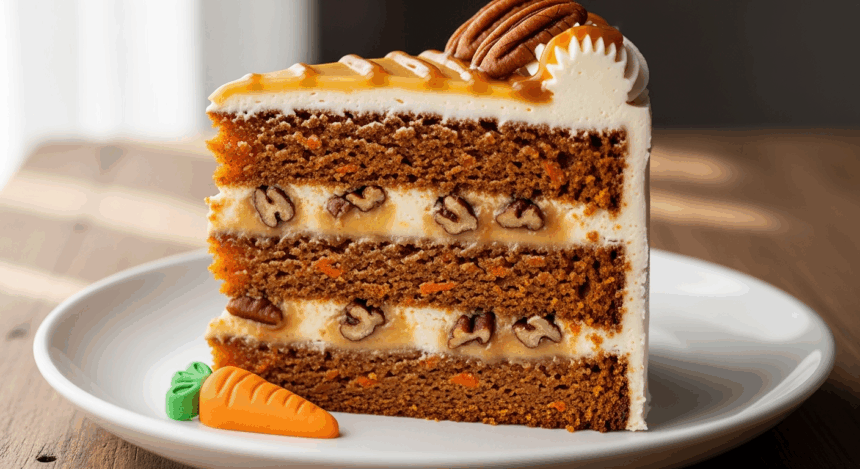 Carrot Cake With Praline Filling