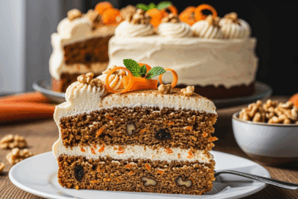 Vegan Carrot Cake With Cashew Frosting