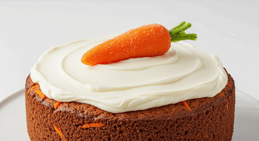 Carrot Cake With Carrot On Top
