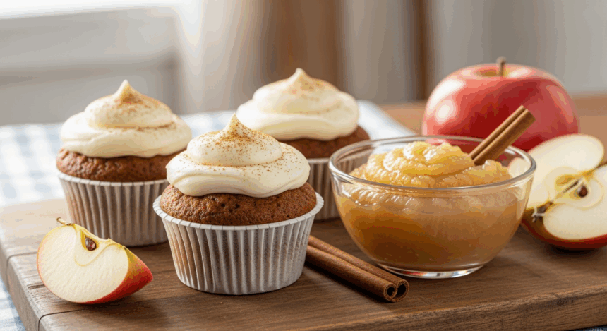 Carrot Cake Cupcakes With Applesauce