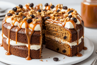 Carrot Cake With Caramel Frosting