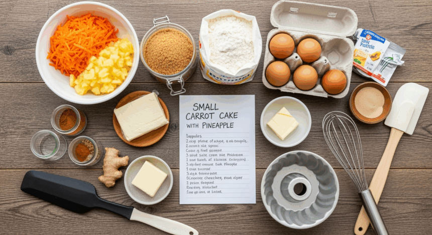 Small Carrot Cake Recipe With Pineapple