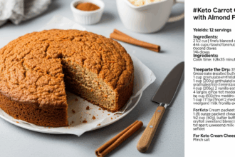 Keto Carrot Cake With Almond Flour