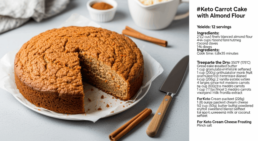 Keto Carrot Cake With Almond Flour