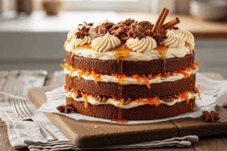 Carrot Cake With Maple Frosting