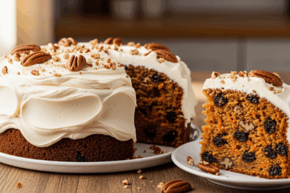 Carrot Cake With Raisins And Pecans