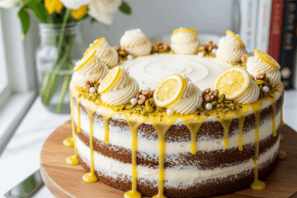 Carrot Cake With Lemon Frosting