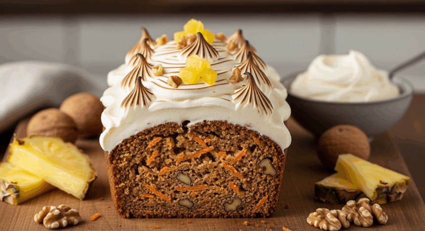 Carrot Cake Loaf With Pineapple
