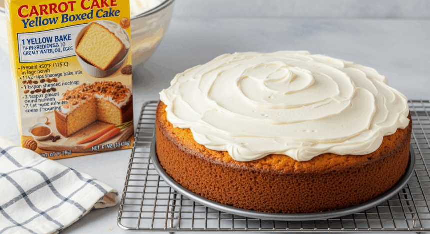 Carrot Cake With Yellow Boxed Cake