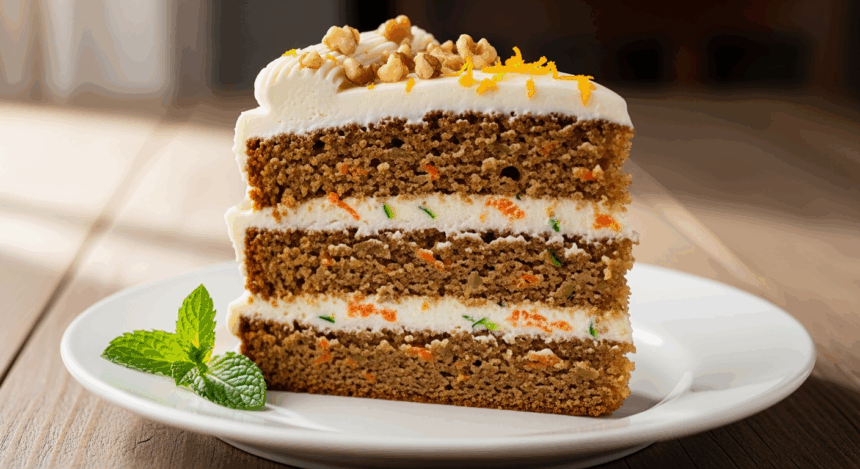 Zucchini Carrot Cake With Cream Cheese Frosting