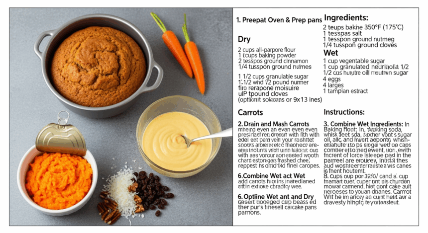 Carrot Cake With Canned Carrots