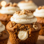 Carrot Cake Muffins With Cream Cheese Filling