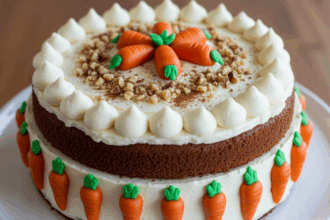 Cake With Carrot Decoration