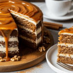 Carrot Cake With Caramel Drizzle