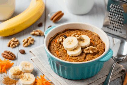 Carrot Cake Baked Oats With Banana