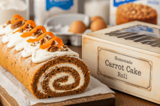 Carrot Cake Roll With Box Cake