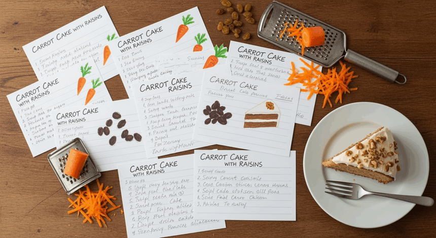 Carrot Cake With Raisins Recipes