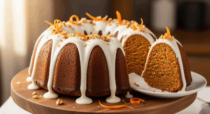 Carrot Bundt Cake With Cream Cheese