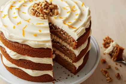 Carrot Cake With Cream Cheese Filling