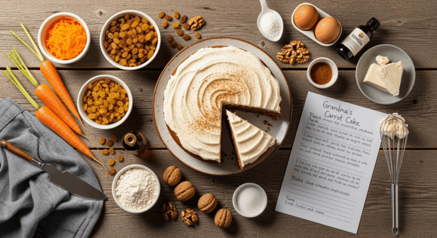 Carrot Cake Recipe With Raisins