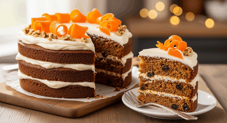Carrot Cake With Raisins