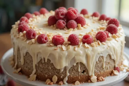 Almond Raspberry Cake With White Chocolate Amaretto Buttercream